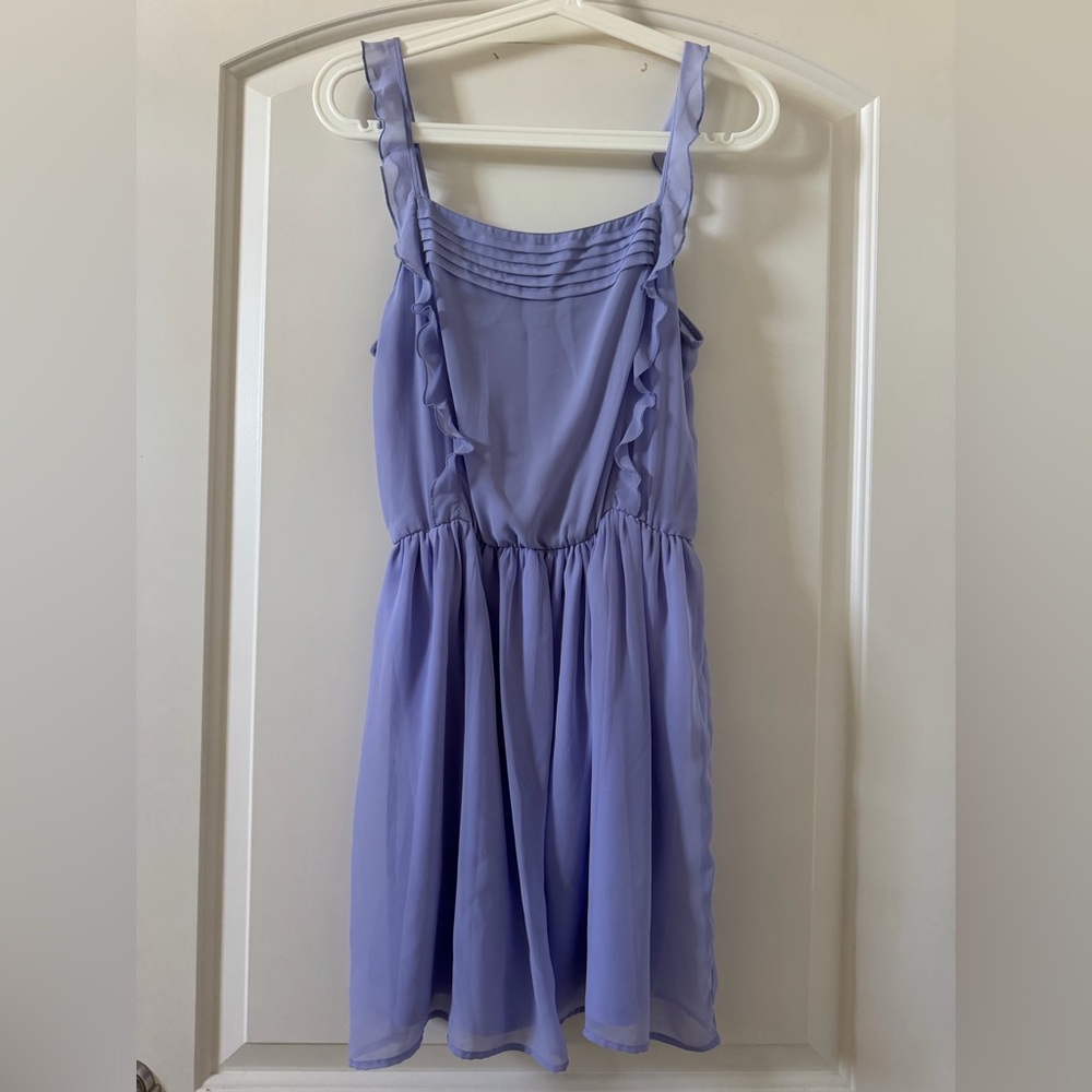 Zara Lilac Ruffle Dress